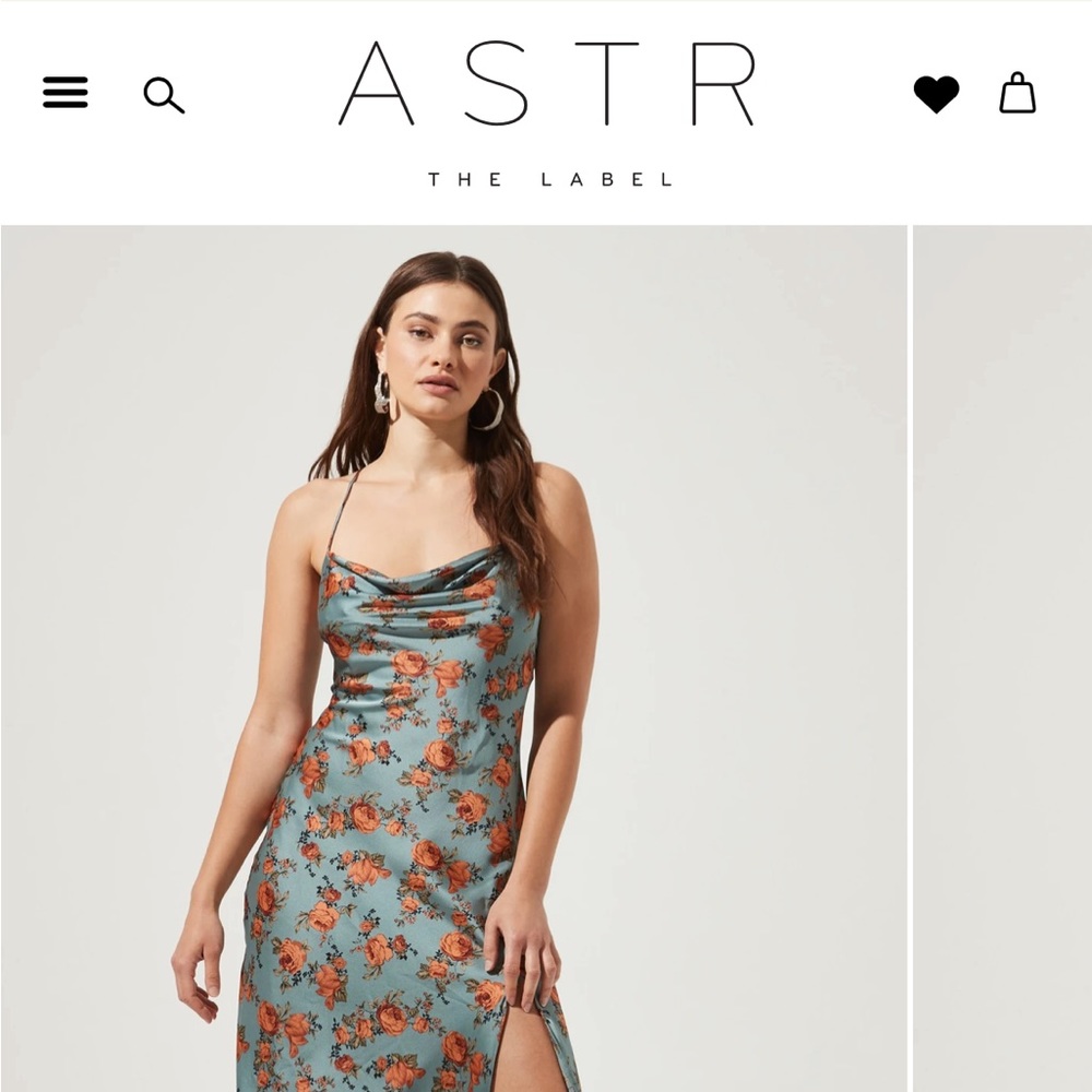 NWT ASTR Gaia Floral Midi Dress